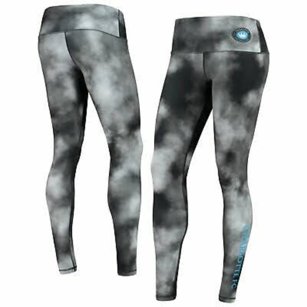 NWT Charlotte FC Football Club MLS Zoozatz Leggings M Smoke